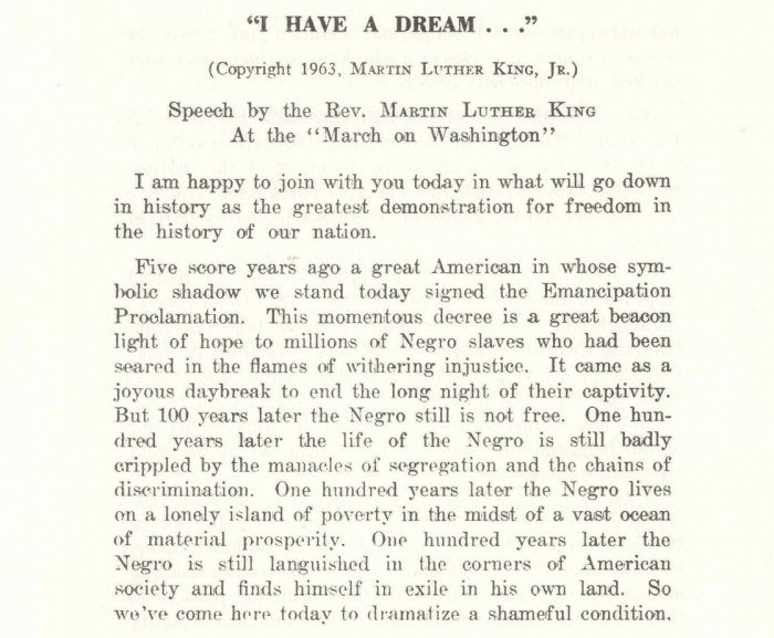 I have a dream speech annotated pdf