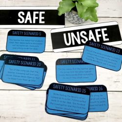 Safe and unsafe scenario cards