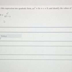 Rearrange this expression into quadratic form ax2 bx c 0