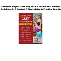 Subtest ii cset multiple math test